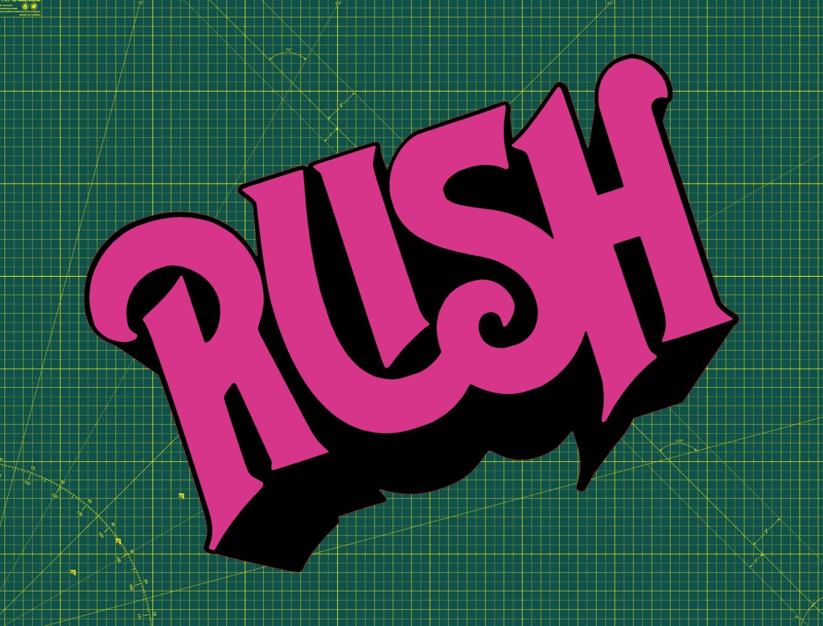 Rush 1974 Logo Water Proof UV Safe Glossy Vinyl Decal / Sticker Multiple Sizes