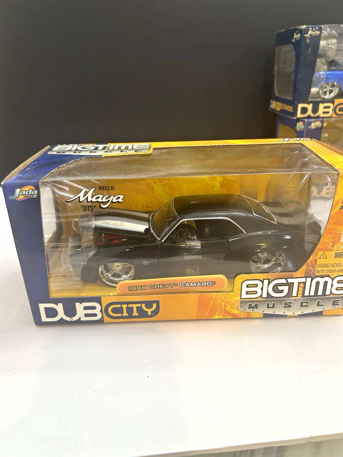 Jada Toys Dub City Bigtime Muscle 1969 Chevy Camaro SS 1:24 Black Diecast Jada Toys Dub City Bigtime Muscle 1969 Chevy Camaro SS 1:24 Black Diecast