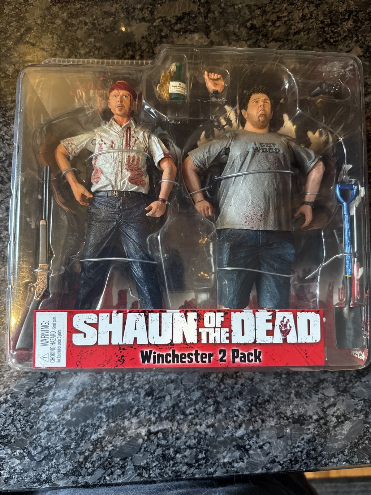 NECA Cult Classics Shaun of the Dead Winchester 2-Pack Reel Toys Sealed 2007 MOC
