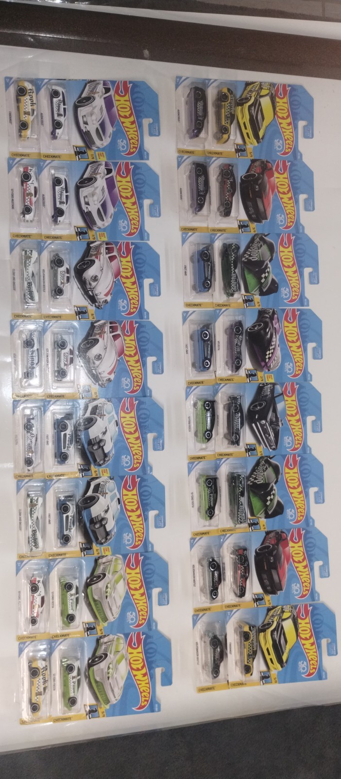 *NEW*HOT WHEELS 2018 CHECKMATE FULL SET 32 CARS IN *FACTORY*SEALED*BLISTERS*NEW