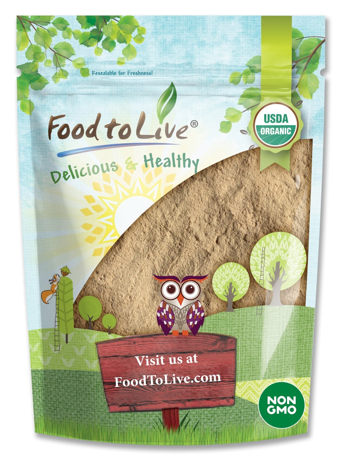 Organic Lucuma Powder — Raw, Non-GMO, Non-Irradiated, Paleo, Keto, Vegan, Bulk