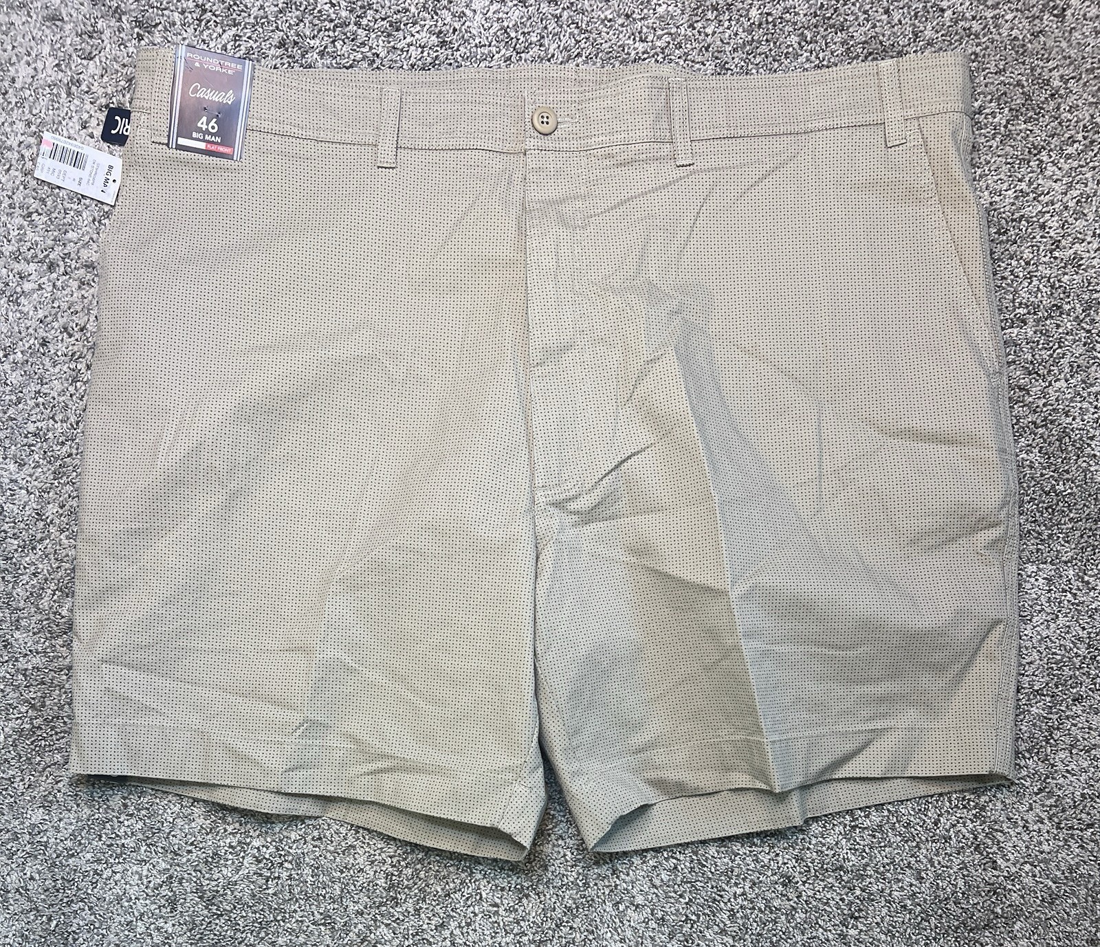 NWT Roundtree & Yorke Casuals 46 Big Man Straight Fit Flat Front Shorts NWT Roundtree & Yorke Casuals 46 Big Man Straight Fit Flat Front Shorts