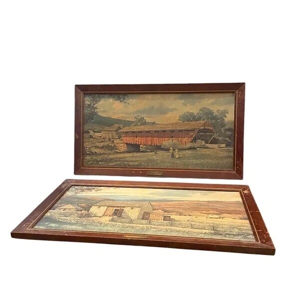 Vintage Eric Sloan On Board Brass Plaque \ Vintage Eric Sloan On Board Brass Plaque \