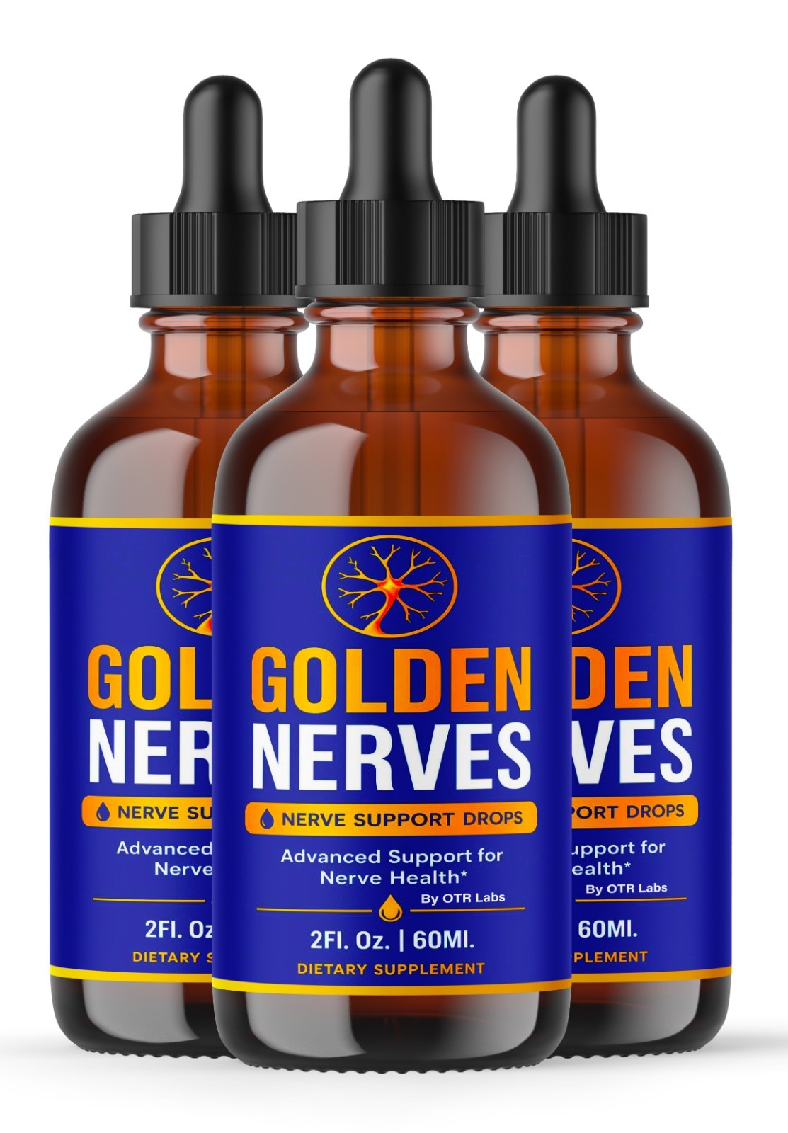 Golden Nerves Drops, Goldennerve Advanced Formula Dietary Supplement 90 servings