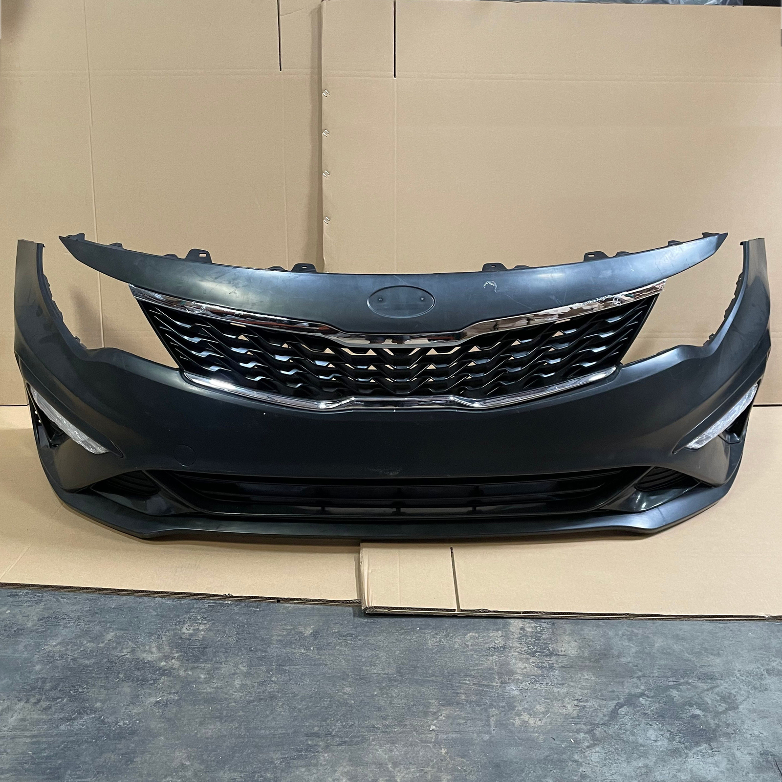 Front Bumper Assembly Set for 2019 2020 Kia Optima PICK UP ONLY Front Bumper Assembly Set for 2019 2020 Kia Optima PICK UP ONLY