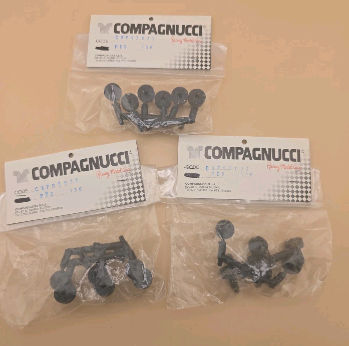 Vintage Compagnucci NOS PARTS Pinion Gears Lot Of 3 Bags Vintage Compagnucci NOS PARTS Pinion Gears Lot Of 3 Bags