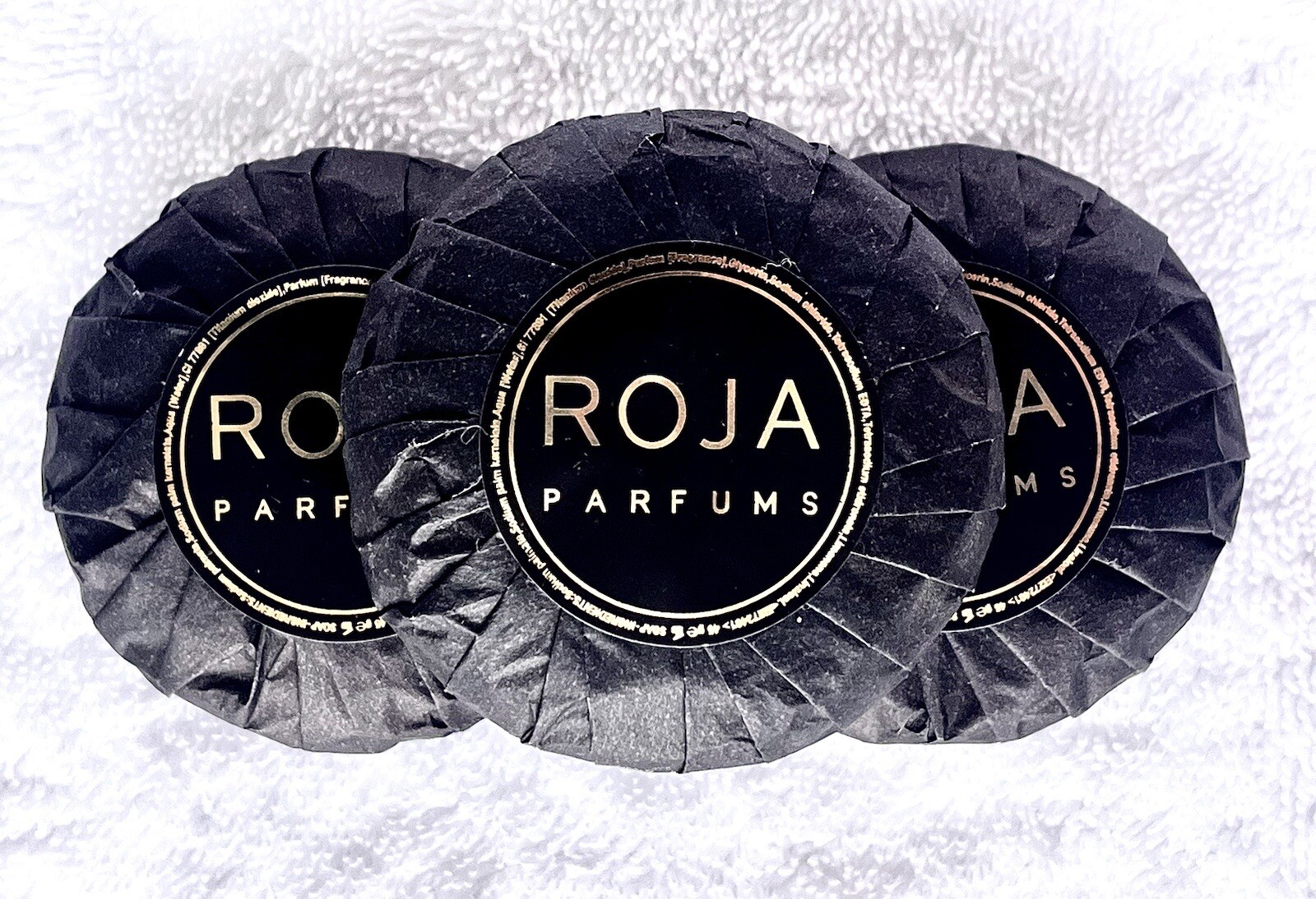 Roja Parfums Luxury Soap Set of 3 Rare, Discontinued Roja Parfums Luxury Soap Set of 3 Rare, Discontinued