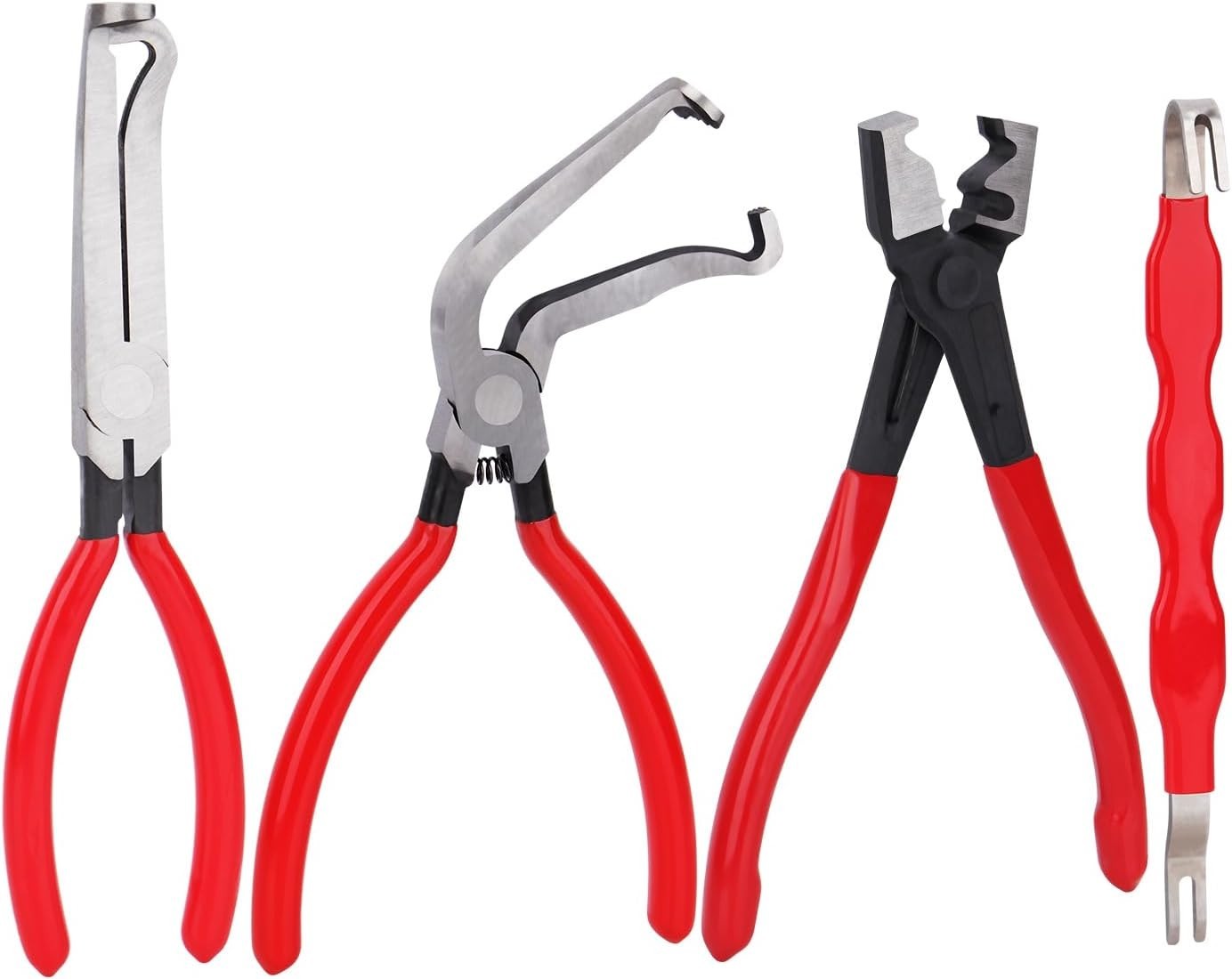 4-pce car electrical disconnect pliers,connector separator,and hose clamp pliers