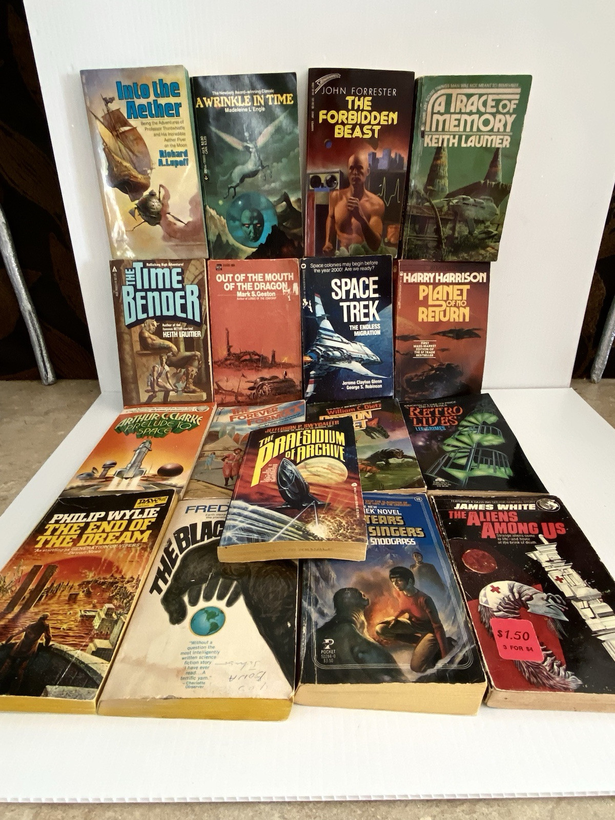 17 Vtg Books SciFi Paperback 1959, 1969, 1980’s, 1970’s, 1999 Preowned Books