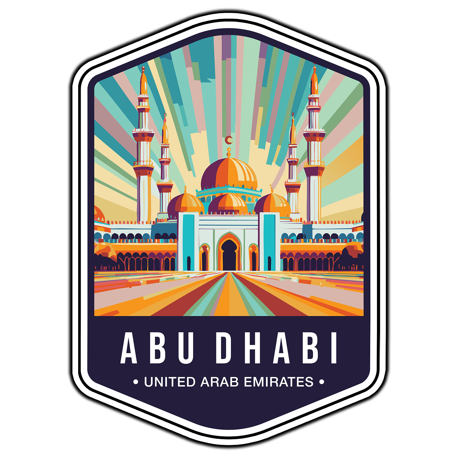 Abu Dhabi United Arab Emirates Capital Travel #1 Sticker Waterproof Vinyl Decal