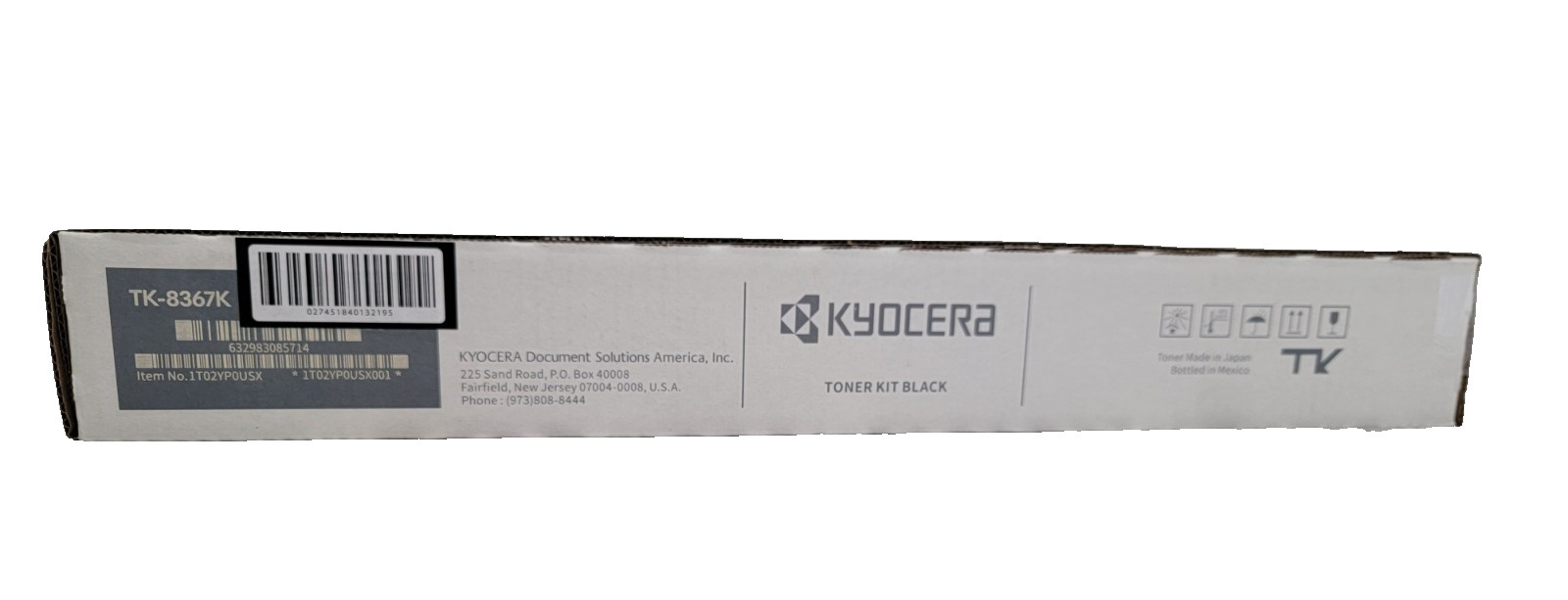 Kyocera TK-8367K New Black Toner Cartridge TASKalfa 2554ci OPEN BOX