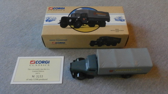 Corgi Classics White Canvas Back P.R.R. #98455 Corgi Classics White Canvas Back P.R.R. #98455