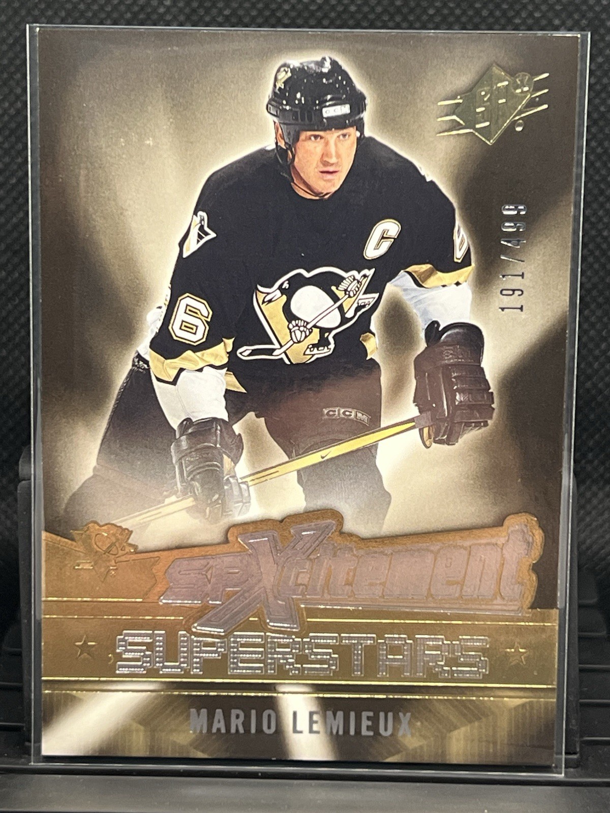 2005-06 SPx - Spxcitement Superstars Mario Lemieux #XS-ML 191/499 Penguins