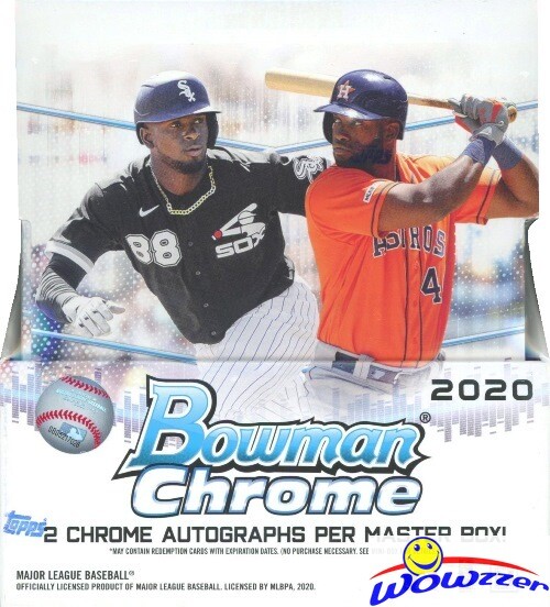 2020 Bowman Chrome Baseball Factory Sealed HOBBY Box-2 ON-CARD AUTOS