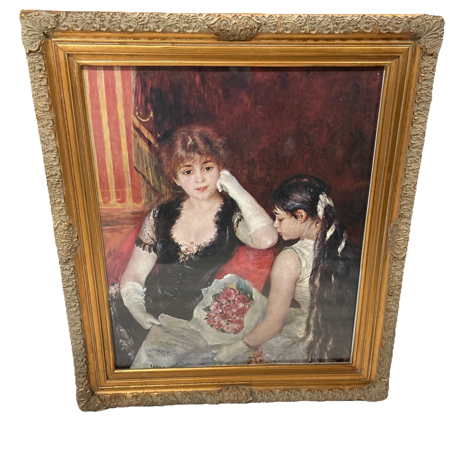 Rare Two Sisters With Roses Pierre- Auguste Renoir 30\