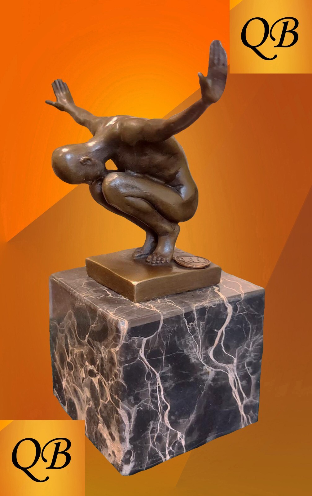 ART DECO BRONZE FIGURINE SWIMMER SCULPTURE STATUE MALE NUDE SPORTS DIVING FIGURE ART DECO BRONZE FIGURINE SWIMMER SCULPTURE STATUE MALE NUDE SPORTS DIVING FIGURE