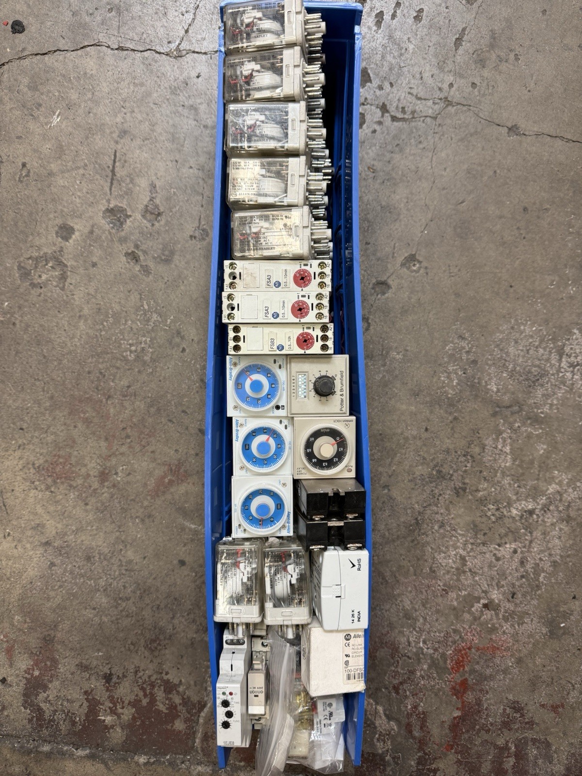 Huge Lot Of Industrial Relay Timer Allen Bradley Omron Crydom Dayton PLC SSR
