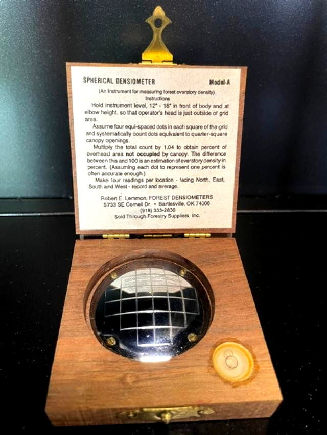 VTG Spherical Densiometer ModelA Forest Instrument used by Foresters Since 1956 VTG Spherical Densiometer ModelA Forest Instrument used by Foresters Since 1956