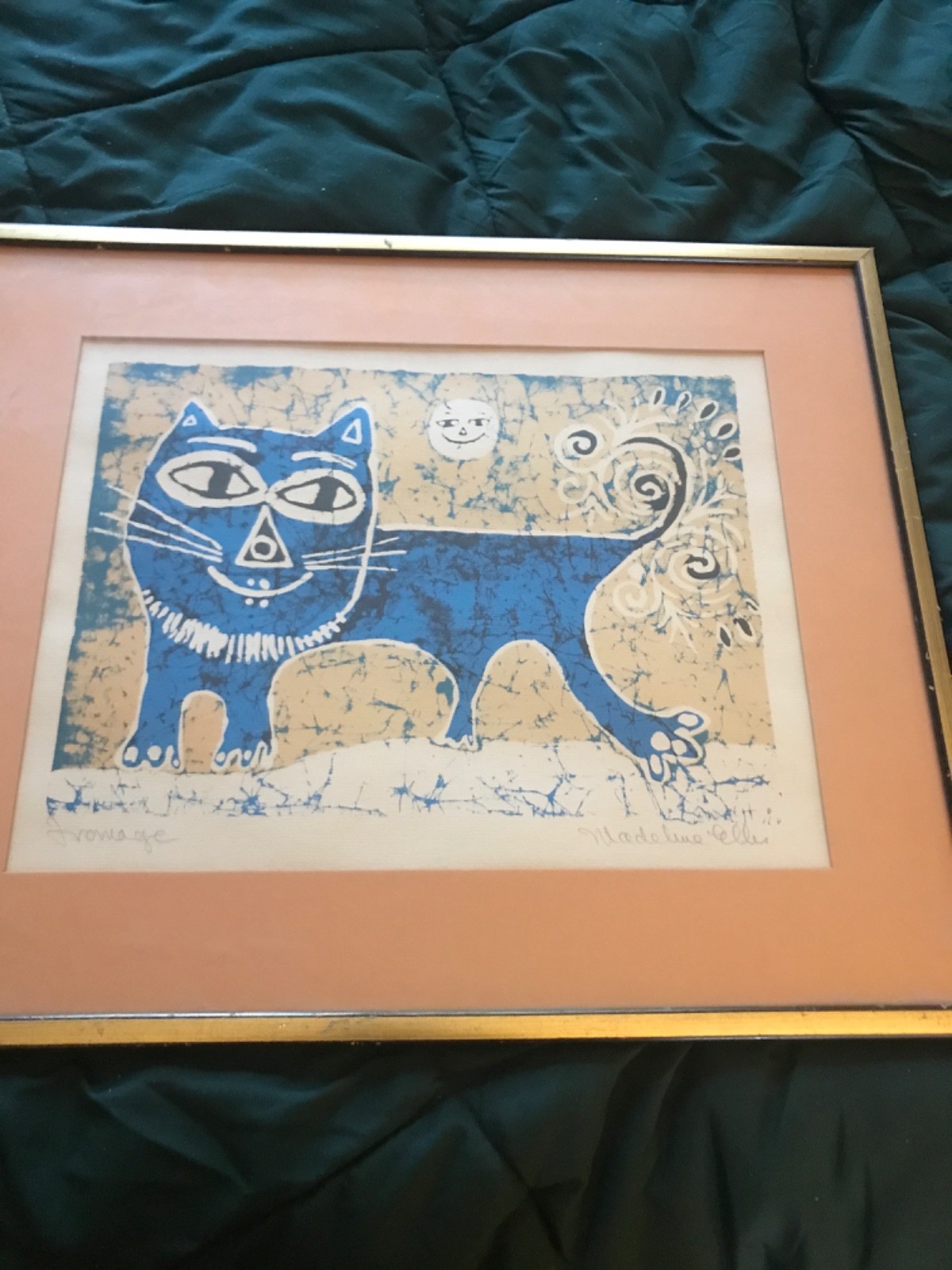 vintage 1960s Madeline Ellis Ironage 19x16 print 