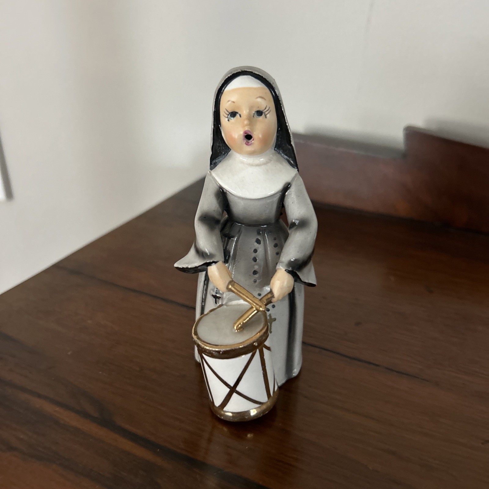 Nun Playing Drums Japan Vintage