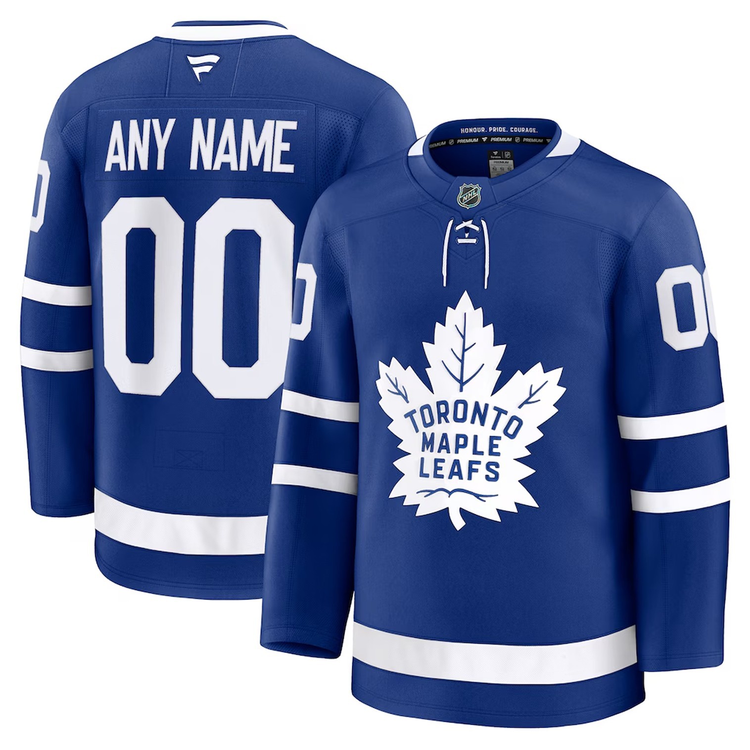 Men's Toronto Maple Leafs Blue Home Premium - Stitched Men's Toronto Maple Leafs Blue Home Premium - Stitched