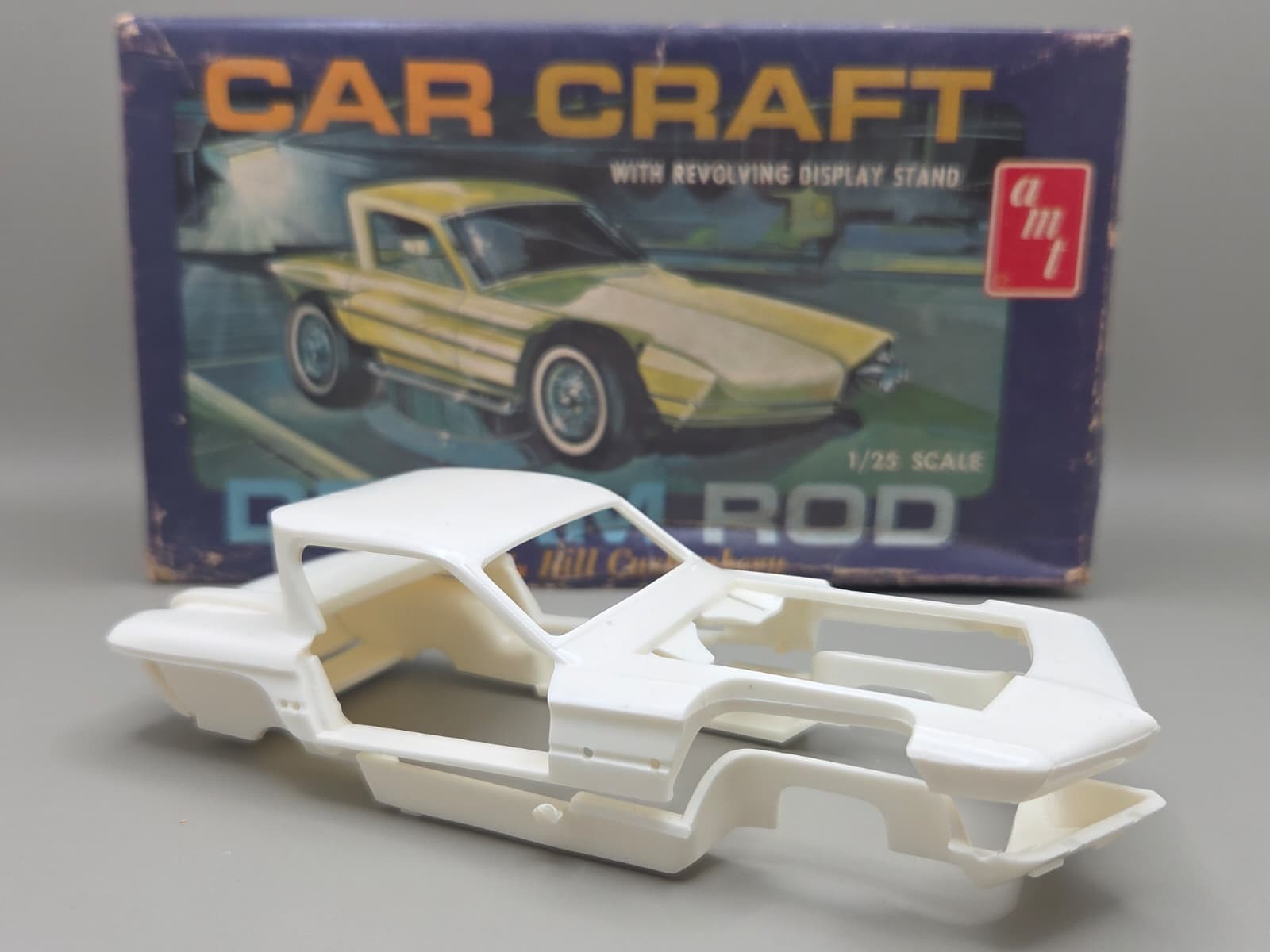 Vintage 1964 AMT Car Craft Dream Rod 1/25 model kit Bill Cushenbery Unbuilt
