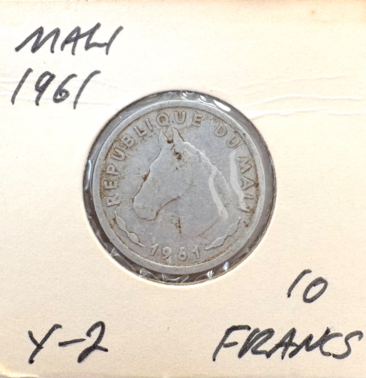 Mali, 1961, 10 francs, circulated, combined shipping