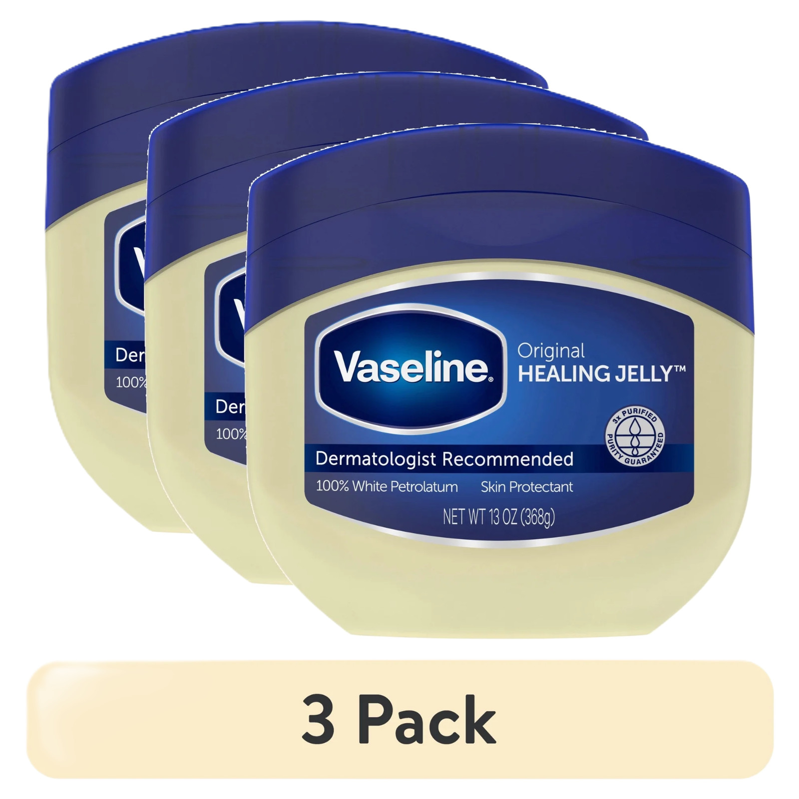 Vaseline Petroleum Jelly Skin Care For Dry Skin and Eczema Relief Original 100%