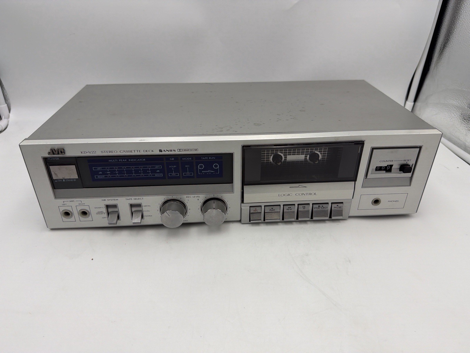 Vintage JVC KD-V22 Stereo Cassette Deck Hi-Fi Audio FULLY TESTED & WORKING