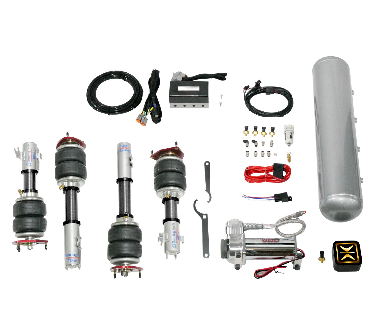 TOPair Air Bag Suspension Strut Kit w/ AccuAir e+ Management for 02-11 CAMRY
