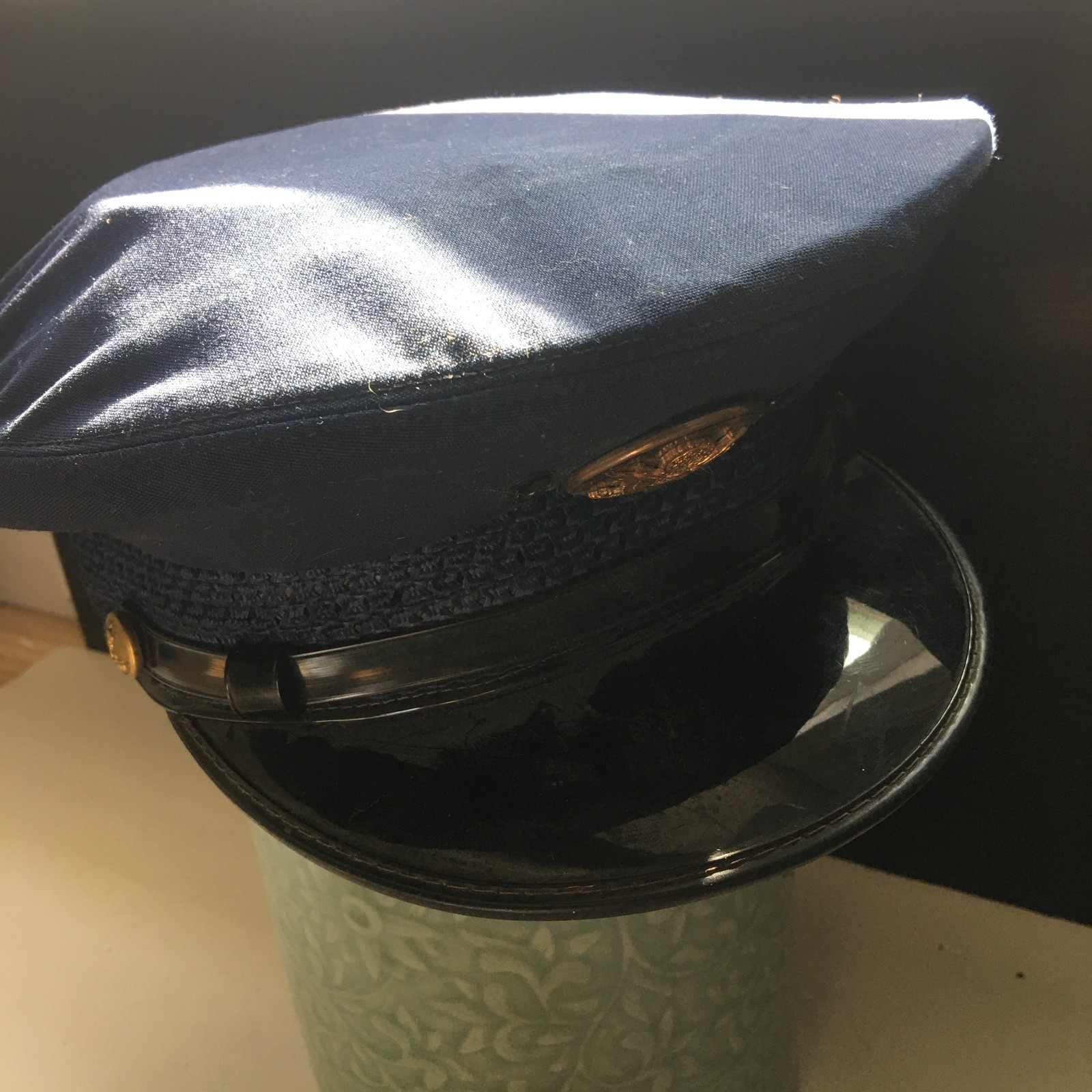 Vintage US Postal Service Hat by Fechheimer Bros with Insignia and Badge