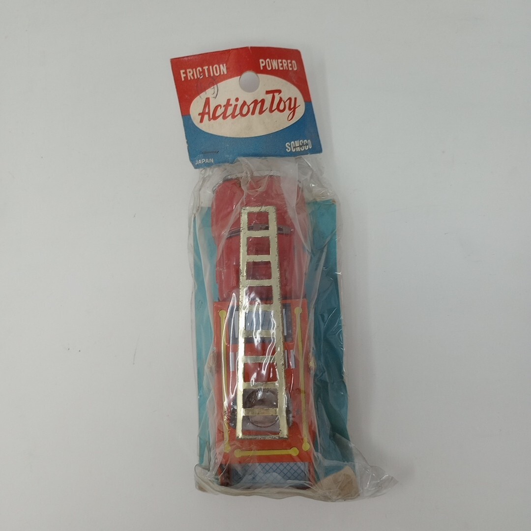 Vintage Sonsco Friction Powered Action Toy Fire Truck Japan In ORIGINAL PACKAGE Vintage Sonsco Friction Powered Action Toy Fire Truck Japan In ORIGINAL PACKAGE