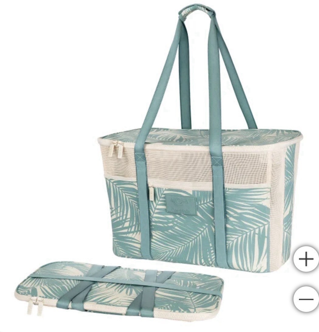 Aloha Clevermade TEAL Collapsible Viral Beach Tote Bag BRAND NEW Aloha Clevermade TEAL Collapsible Viral Beach Tote Bag BRAND NEW