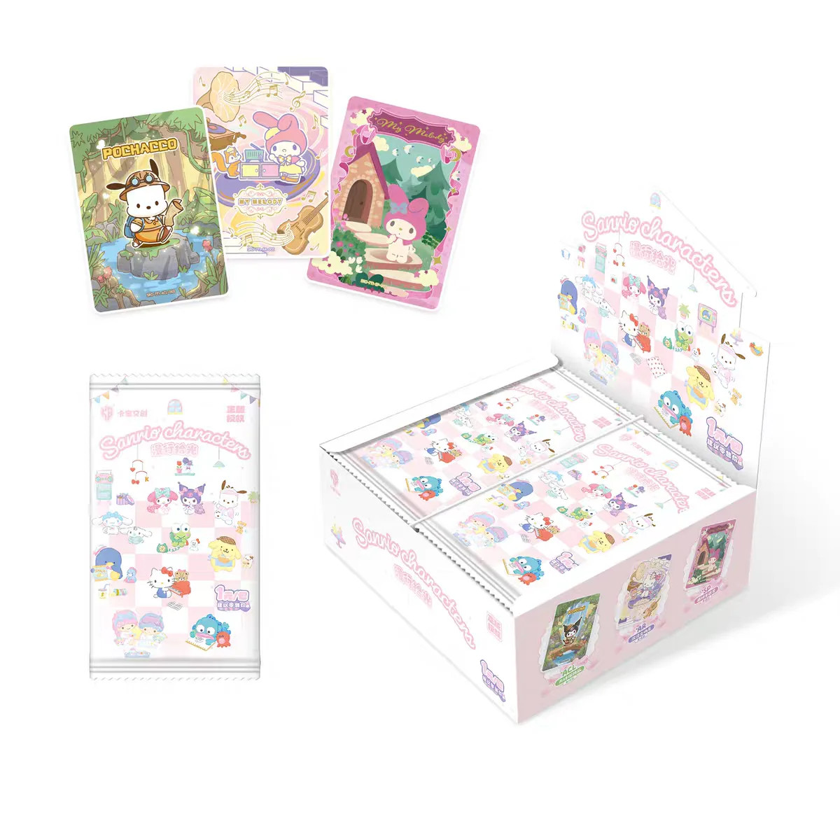 Sanrio Characters Collectible Cards Booster Box, Cute Trading Card Booster Box