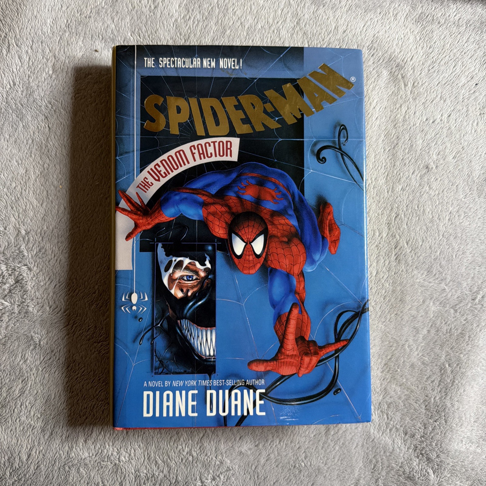 Spider-Man: The Venom Factor by Diane Duane (1994 Hardcover With Card) Spider-Man: The Venom Factor by Diane Duane (1994 Hardcover With Card)