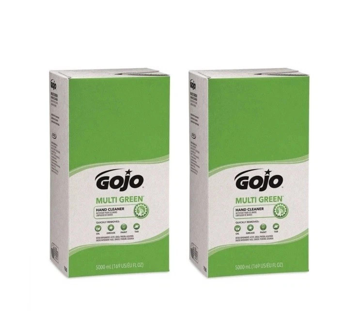 2x GOJO 7565 MULTI GREEN Hand Cleaner 5000ml TDX Dispenser Refills (2/Carton) 2x GOJO 7565 MULTI GREEN Hand Cleaner 5000ml TDX Dispenser Refills (2/Carton)