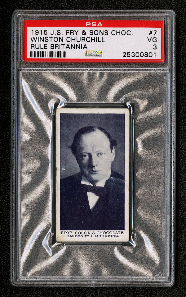 1915 J.S. FRY & SONS CHOCOLATE #7 WINSTON CHURCHILL PSA 3 COCOA RULE BRITANNIA 