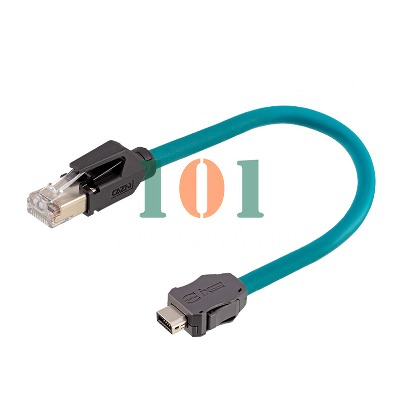 1PCS NEW Industrial Ethernet cable RJ45 TO IX 50CM 1/3/5/10M