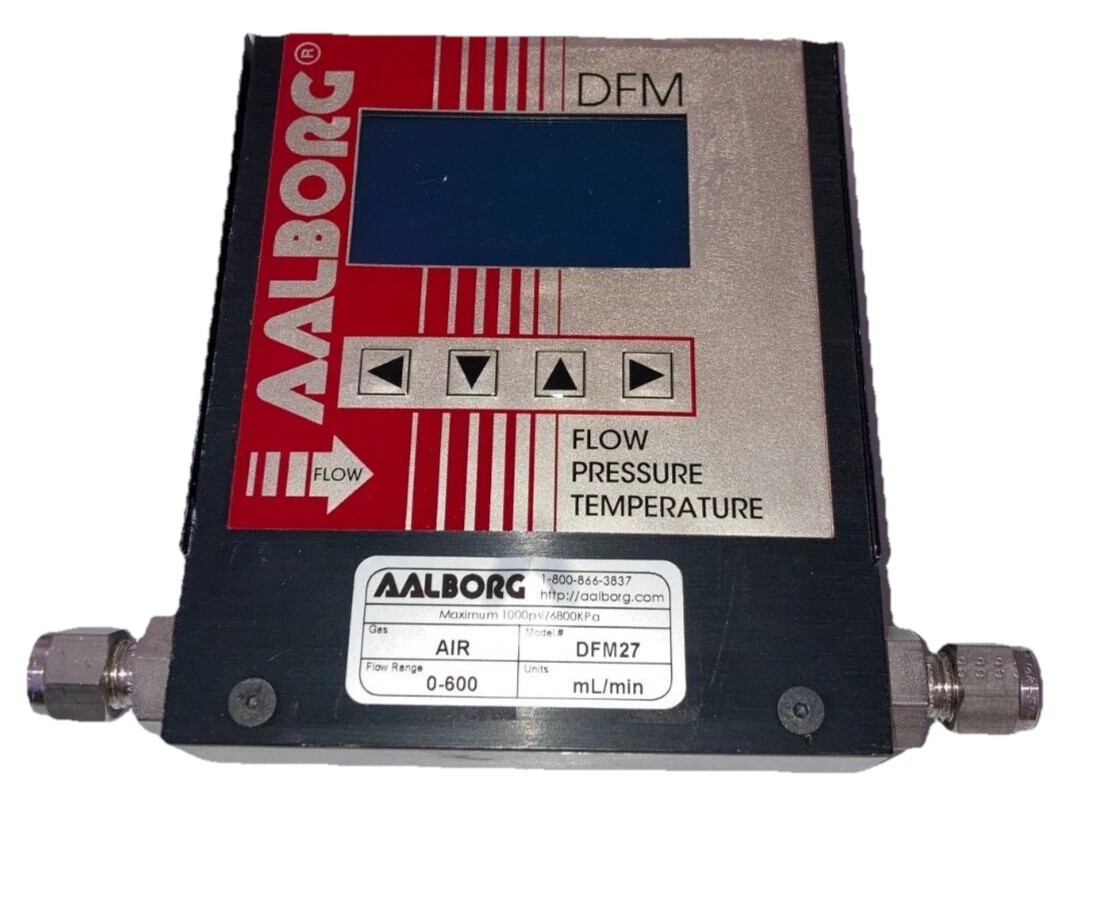 AALBORG DFM37 Flow / Pressure / Temperature Meter 0 to 500 mL/min (AIR) - Used AALBORG DFM37 Flow / Pressure / Temperature Meter 0 to 500 mL/min (AIR) - Used