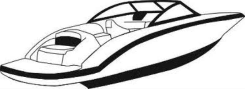 7.6oz BOAT COVER AZURE AZ278 I/O 2008