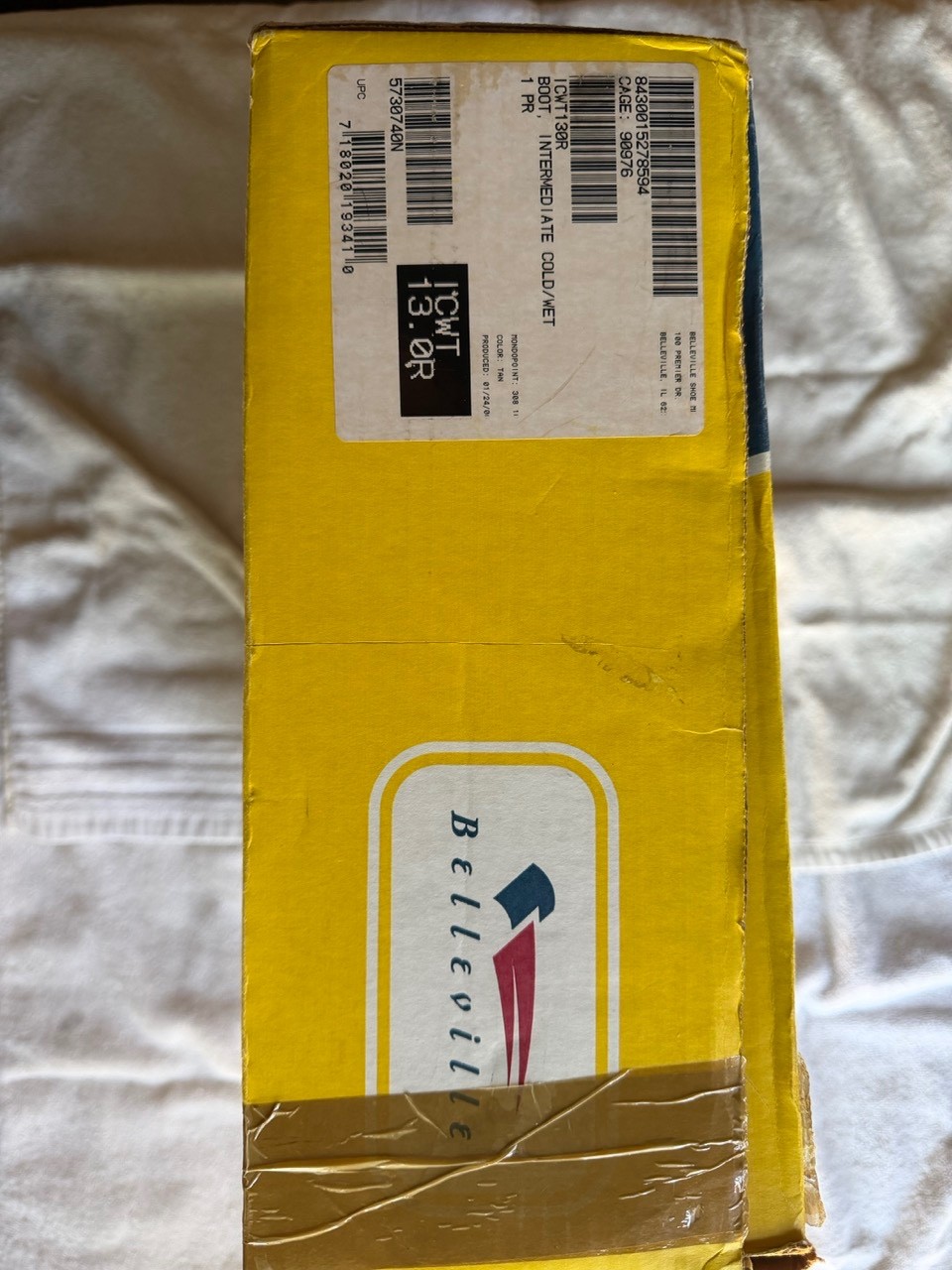Belleville ICWB 675 Intermediate Cold Wet Combat Boots 13R Tan Gore-Tex Liners