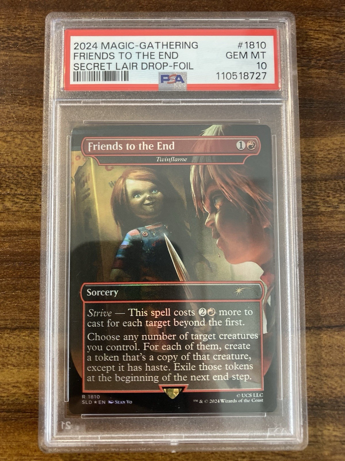 MTG✨FRIENDS TO THE END (Twinflame) FOIL✨SLD - Chucky PSA 10 RARE Sorcery 2024