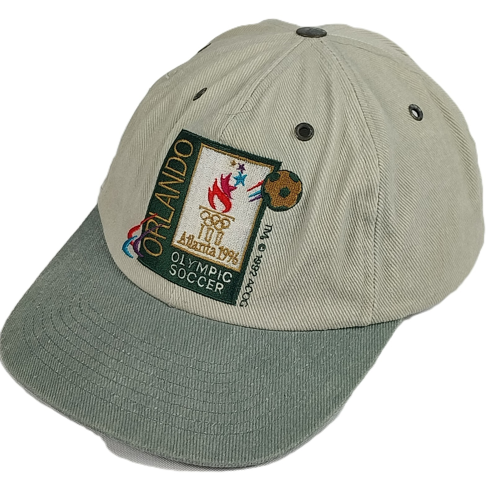Collectable Vintage 1996 Atlanta Olympic Games Hat  Beige Orlando FL USA