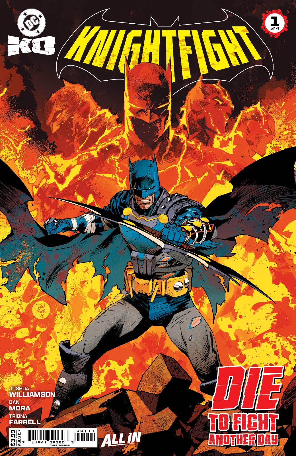 DC KO KNIGHTFIGHT #1 (DAN MORA MAIN COVER)(1ST PRINT)(2025) COMIC BOOK ~ DC