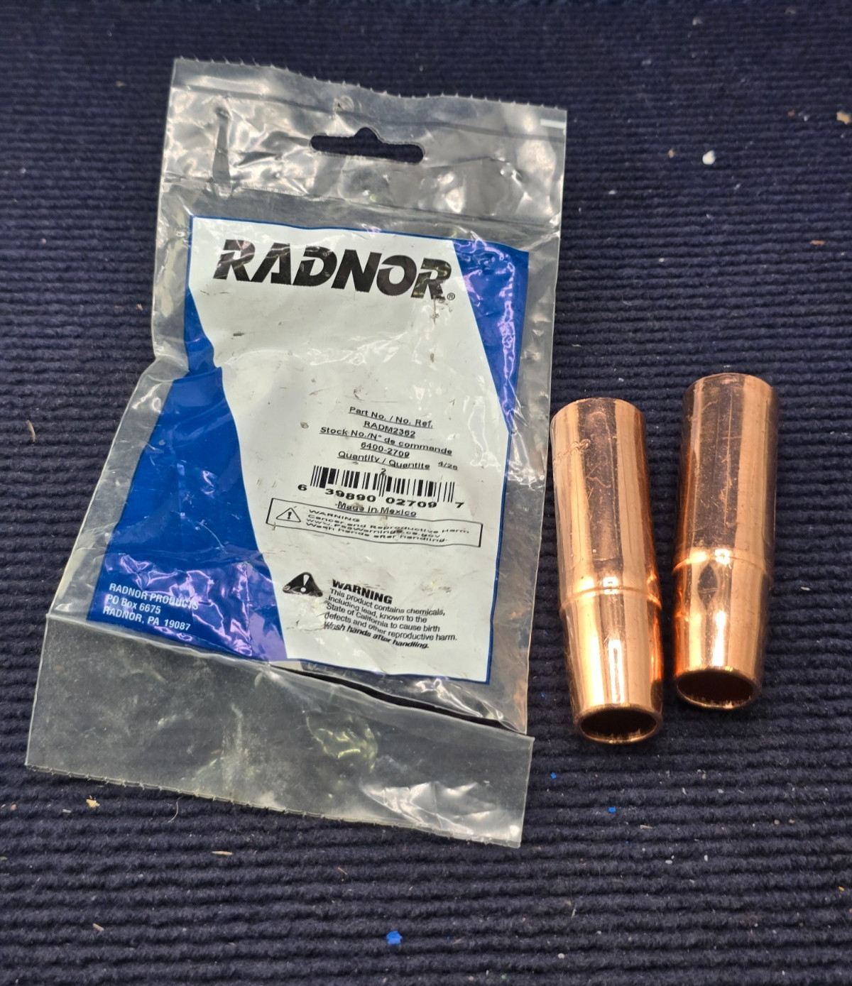 (QTY 4) Radnor RADM2362: Self Insulated Nozzle Replacement 6400-2709