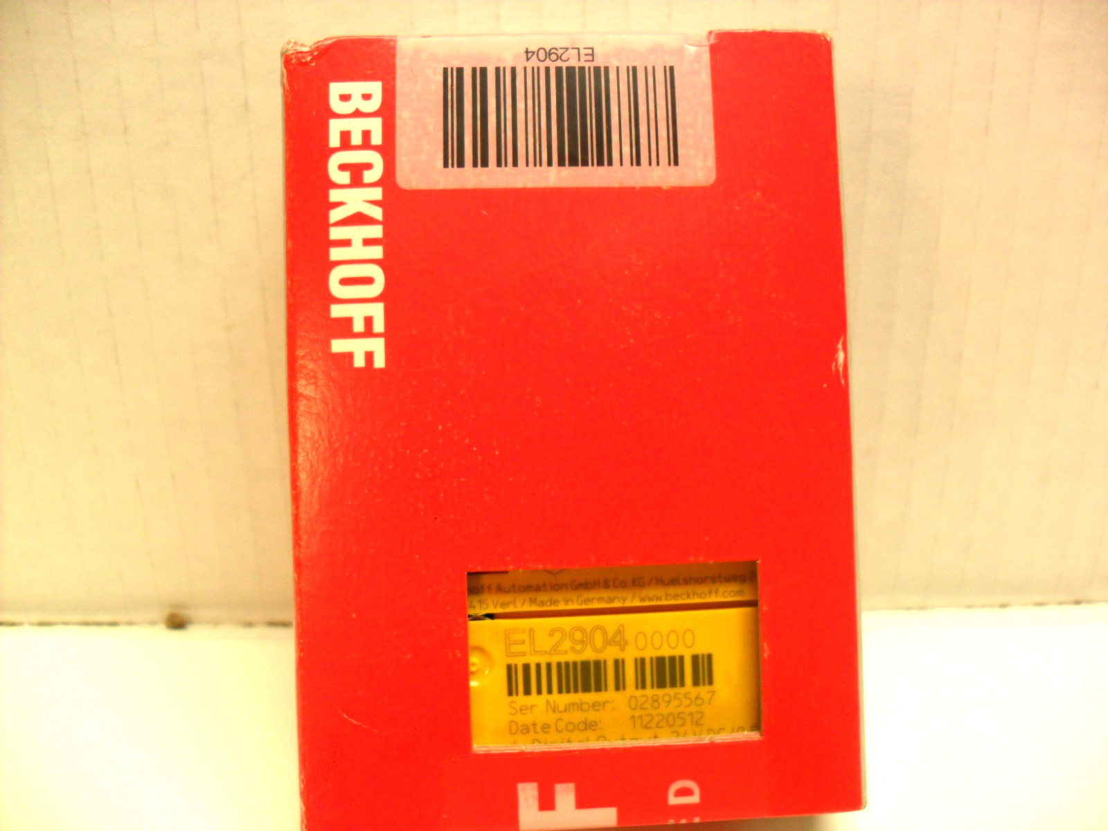 BECKHOFF EL2904 - Programmable Controller Module - FACTORY SEALED box BECKHOFF EL2904 - Programmable Controller Module - FACTORY SEALED box