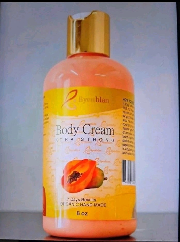 BYENBLAN PAPAYA BODY CREAM 8 OZ ORGANIC UNISEX SKIN CARE NEW