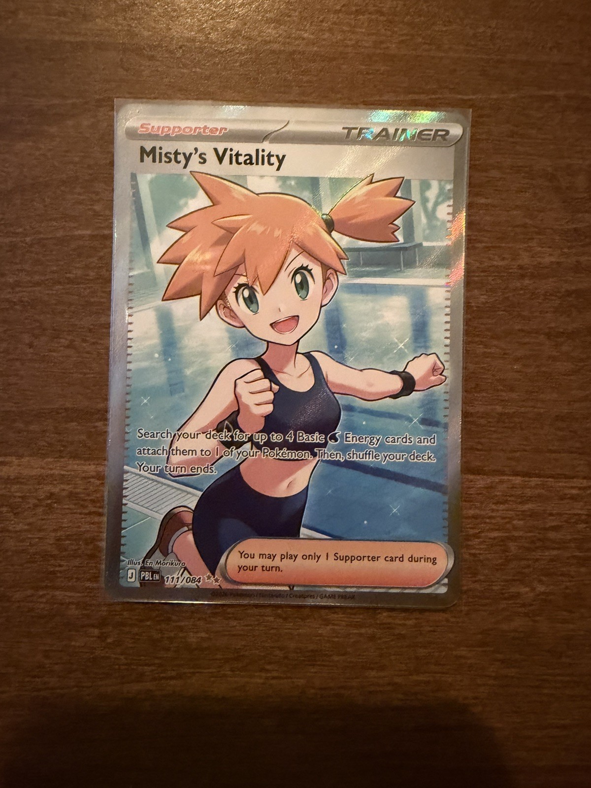 Nintendo Misty's Vitality 111/084 Double Rare Full Art Holo Pokemon TCG EN