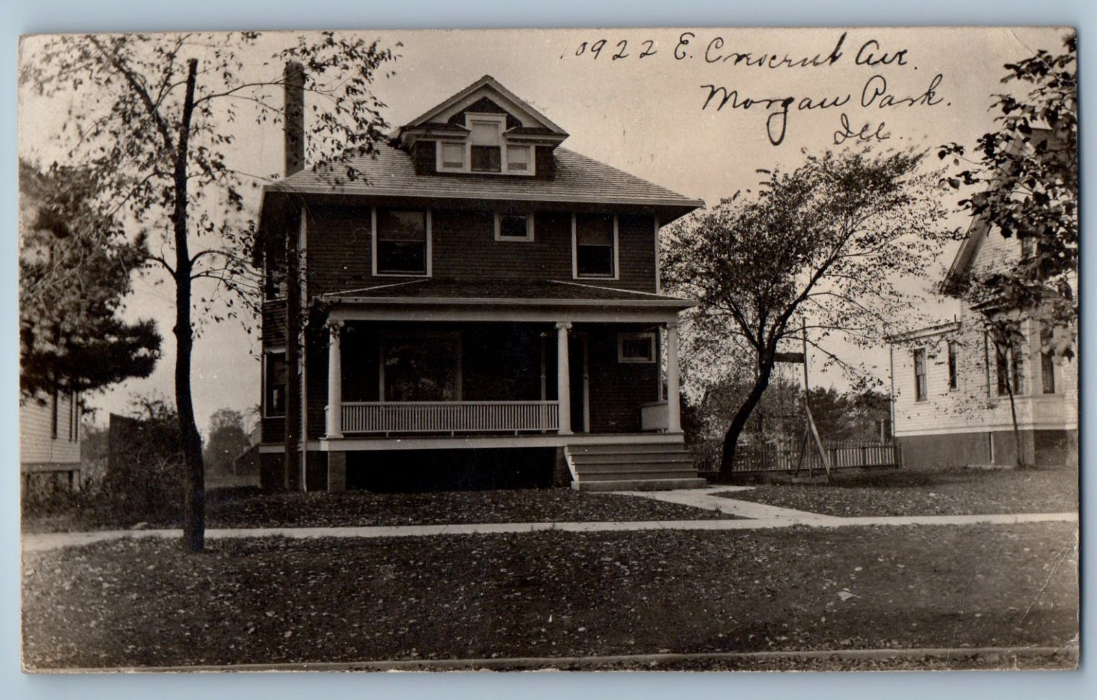 c1910's View Of Craftsman House Morgan Park Illinois IL RPPC Photo Postcard c1910's View Of Craftsman House Morgan Park Illinois IL RPPC Photo Postcard