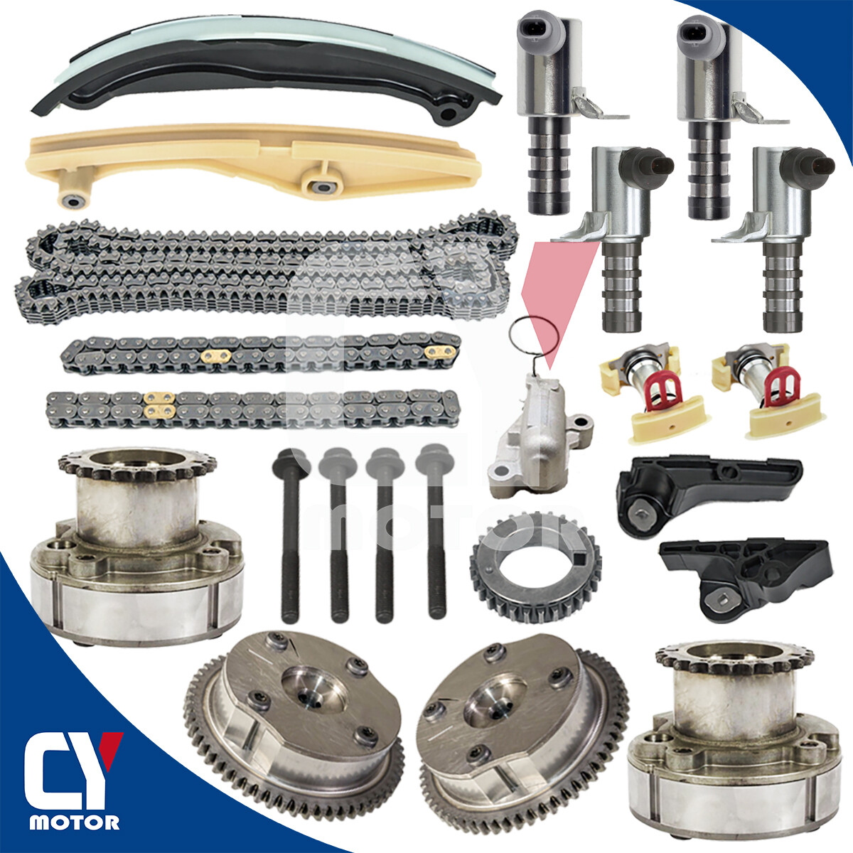 Kit De Cadena De Distribución 4 VVT Valve Fit Ford Lincoln Explorer F150 MKX 3.5